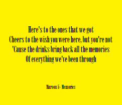 Cause a picture is all that i have. Maroon 5 Memories Terjemahan Dan Arti Melirik Terjemahan Mlt