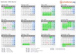 Kalender jawa 2021 lengkap dengan tanggalan jawa dan islam sumber : Kalender 1991 Ferien Berlin Feiertage
