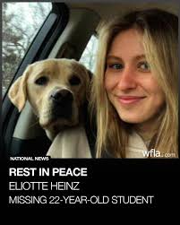 Eliotte Heinz, 22, was found dead July 23 in the Mississippi River.