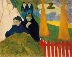 It depicts a scene from the bible in which jacob wrestles an angel. Vision After The Sermon Painting By Gauguin Britannica