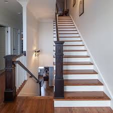 Dark Railing Design Ideas Pictures Remodel And Decor Traditional Staircase Staircase Design Hardwood Stairs