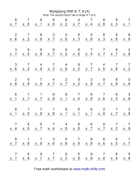 The worksheets on this site are created in pdf format. The 100 Vertical Questions Multiplication Facts 6 8 By 1 9 A Math Worksheet Fr Multiplication Worksheets Math Worksheets Math Multiplication Worksheets