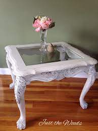 Just The Woods Llc Painted Furniture Diy More Painted Side Tables Table Top Decor Coffee Table Makeover