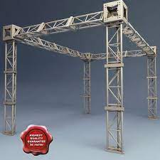3d Truss Models Max 3ds Obj C4d Fbx Steel Trusses Lighting Truss Roof Truss Design