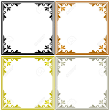 decorative frames vector set black gold silver and wood color royalty free cliparts vectors and stock illustration image 99846961 decorative frames vector set black gold silver and wood color