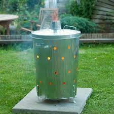 I used to use one of those dustbin type incinerators for smaller branches and garden rubbish that needed burning, also a good way to get rid of old paper work too. Nature Garden Incinerator Galvanised Steel 46x72 Cm Rubbish Burner 6070464 For Sale Online Ebay