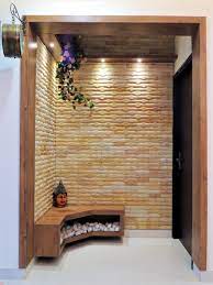 passage to bedroom stone cladding on wall and jamline panels around the entrance wall cladding interior modern bedroom interior stone cladding