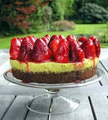Erdbeer Pistazien Torte Mit Schokoboden Sommerlicher Genuss Mal Anders Baking Recipes Food No Bake Cake