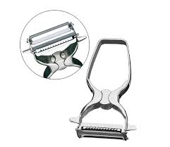 With a simple push, have perfect garlic cubes in seconds. Kuchenprofi Vegetable Peeler 2in1 Brandshop