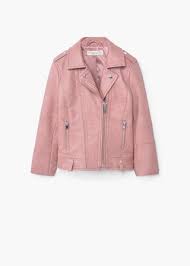 Zipped Biker Jacket Girls Mango Kids Hungary Jackets Leather Jackets Women Coats Jackets Women