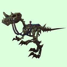 This is particularly handy for slow classes without speed boosts. Saddled Dark Skeletal Raptor Pet Look Petopia Hunter Pets In The World Of Warcraft