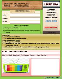 Sebagaimana informasi yang sudah diumumkan bahwa formasi jabatan lingkungan hidup juga banyak dibutuhkan dalam penerimaan cpns tahun 2018 ini. Soal Ipa Materi Amdal Jawabanku Id
