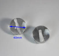 Lentes de bola de vidrio óptico personalizados con orificio ...