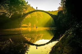 It crosses the river mare. Pont Diable Pont Allemagne Fait Homme Reflet Riviere Fond D Ecran Hd Wallpaperbetter