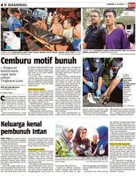Suspek kes pembunuhan nur surya ismail,19,ditahan,polis ketika memberi keterangan di balai polis telemong jam 8.15 tadi,polis. Keluarga Kenal Pembunuh Intan Klik