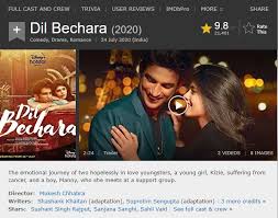 Also find details of theaters in which latest tamil movies are playing along. Sushant Singh Rajput S Dil Bechara Gains 1st Place On Imdb S Top Rated Indian Movies List