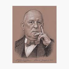 Aleister Crowley Thinking Art Board Print