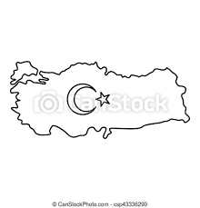 The turkey outline map shows the geographical location of this nation with respect to her 8 neighboring countries: Map Of Turkey Icon Outline Style Map Of Turkey Icon Outline Illustration Of Map Of Turkey Vector Icon For Web Canstock