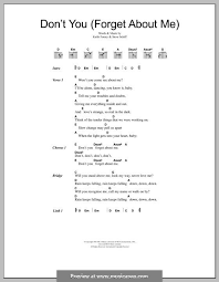 Image Result For Lyrics Don T You Forget About Me Simple Minds Simple Minds Lyrics Mindfulness