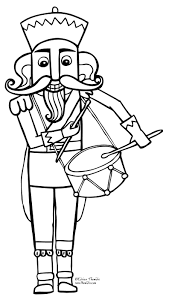 Nutcracker Feuilles A Colorier Noel Couleurs De Noel Coloriage Noel