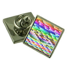 Details About Pantone Colour Chart Sterling Silver Lapel Pin Gift Box