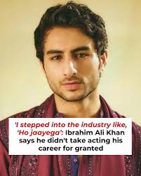 Ibrahim Ali Khan candidly discussed his debut film Nadaaniyan's failure and  the pressure of his family's Bollywood legacy. He admitted to rushing into  his first project at 21, feeling self-doubt despite his