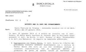 Approvato il decreto, 4000 esuberi, controllo a intesa. Banca D Italia E Documento Riservatissimo 2014 Bugie Su Veneto Banca