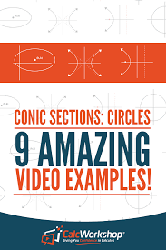 Identifying Conic Sections Circles 9 Amazing Examples Conic Section Math Courses Math Methods