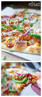 15 Minute Bbq Pulled Pork Flatbread Pizza Recipe Flatbread Pizza Pork Flatbread Easy Flatbread Recipes