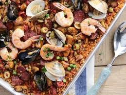 Valerie S Super Easy Oven Paella Recipe Food Network Recipes Paella Recipe Recipes