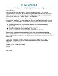 Best Customer Experience Manager Cover Letter Examples Livecareer