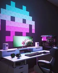 Pinterest Jusliv Game Room Design Computer Gaming Room Light Panels