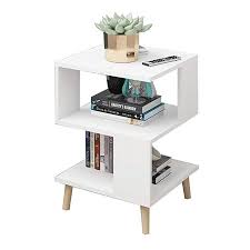Bedside Table Xiaodong Side Table Coffee Table Bookshelf Storage Rack 40 X 40 X 57cm Easy To Move Colo Side Tables Bedroom Living Room Table Modern End Tables