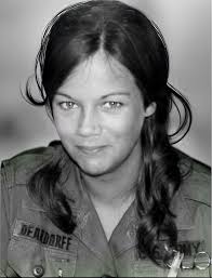 US Army Lieutenant Pamela Barrow as an Operating Nurse helped save 14 lives  at a Hospital in Pleiku Vietnam between 1968 thu 1971.