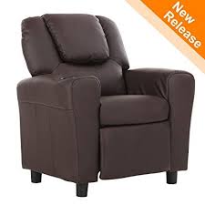 Lch Kids Recliner With Cup Holder And Headrest Mini Little Small Recliner Sofa Chair For Baby Toddler Boys Girls Kids Recliners Small Recliners Reclining Sofa