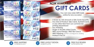 Cards are printed full color on front and black ink on back which. Qsl Concept Usa Qsl Cards Printing