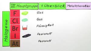 Halogene ist die sammelbezeichnung für die in der vii. Vii Hauptgruppe Uberblick Erklart Inkl Ubungen