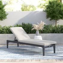 Designed to make you put your feet up and lean back into relaxation outdoor chaise lounge chairs are available in a wide range of frame materials including metal rattan wicker and plastic. Grey Outdoor Chaise Lounges Joss Main