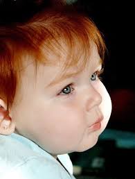 Red hair, occurring in just 1 to 2 percenttrusted source of the population, is the least common. Blue Eyes Baby Ginger Redhead Baby Natural Redhead Beautiful Redhead