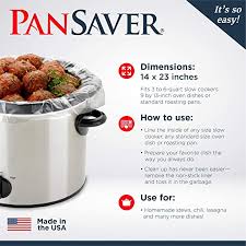 If you cook in the slow cooker often hi, i'm carol! Amazon Com Pansaver Ez Clean Multiuse Cooking Bags And Slow Cooker Liners 50 Count Health Personal Care