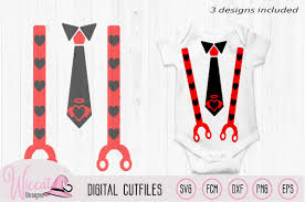 Valentine Baby Tie And Suspender Svg By Wiccatdesigns Thehungryjpeg Com