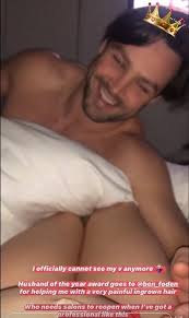 You may have heard that hair becomes thick and lustrous during pregnancy. Ben Foden Removes Sore Ingrown Hair From Pregnant Wife Jackie S Intimate Area In Odd Clip Mirror Online