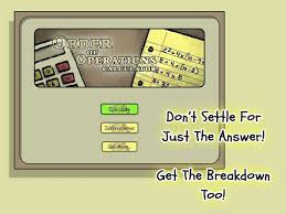 Ooo Calc Order Of Operations Calculator App Order Of Operations Calculator App Math Apps