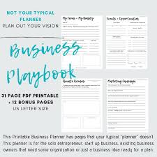 Business Planner For Entrepreneurs Updated Version Etsy In 2020 Business Planner Starting A Catering Business Business Planning