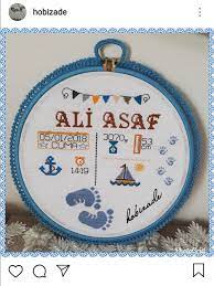 hobizade etamin geburtsbrett baby knitting patterns kanavice ornekleri kanavice