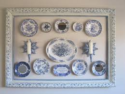 Garage Sale Gal Few Finds Plate Changes Plates On Wall Plate Display Blue White Decor