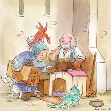 Mamie Dragon Shelter 1 Art Print By Sandara X Small Art Mythical Creatures Art Dragon Art