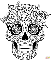 Thousands pictures for downloading and printing! Sugar Skull Coloring Page Free Printable Coloring Pages Skull Coloring Pages Candy Coloring Pages Sugar Skull Artwork