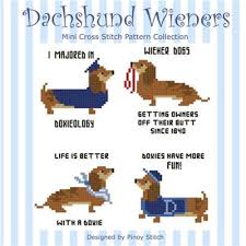 A diy counted cross stitch pattern. Needlecrafts Yarn Dachshund Counted Cross Stitch Pattern Crafts Devidesert Com
