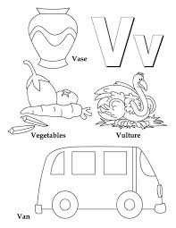 Fun free kids coloring pages to print and color. Learning Letter V Coloring Page For Kids Bulk Color